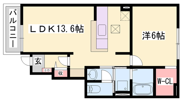 グランチャレットⅢの物件間取画像